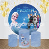 Frozen 2 Comic Characters Themed Event Party Round Backdrop Kit - Backdropsource