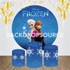 Frozen Princess Elsa Themed Event Party Round Backdrop Kit - Backdropsource