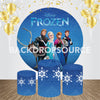 Frozen Comics Themed Event Party Round Backdrop Kit - Backdropsource