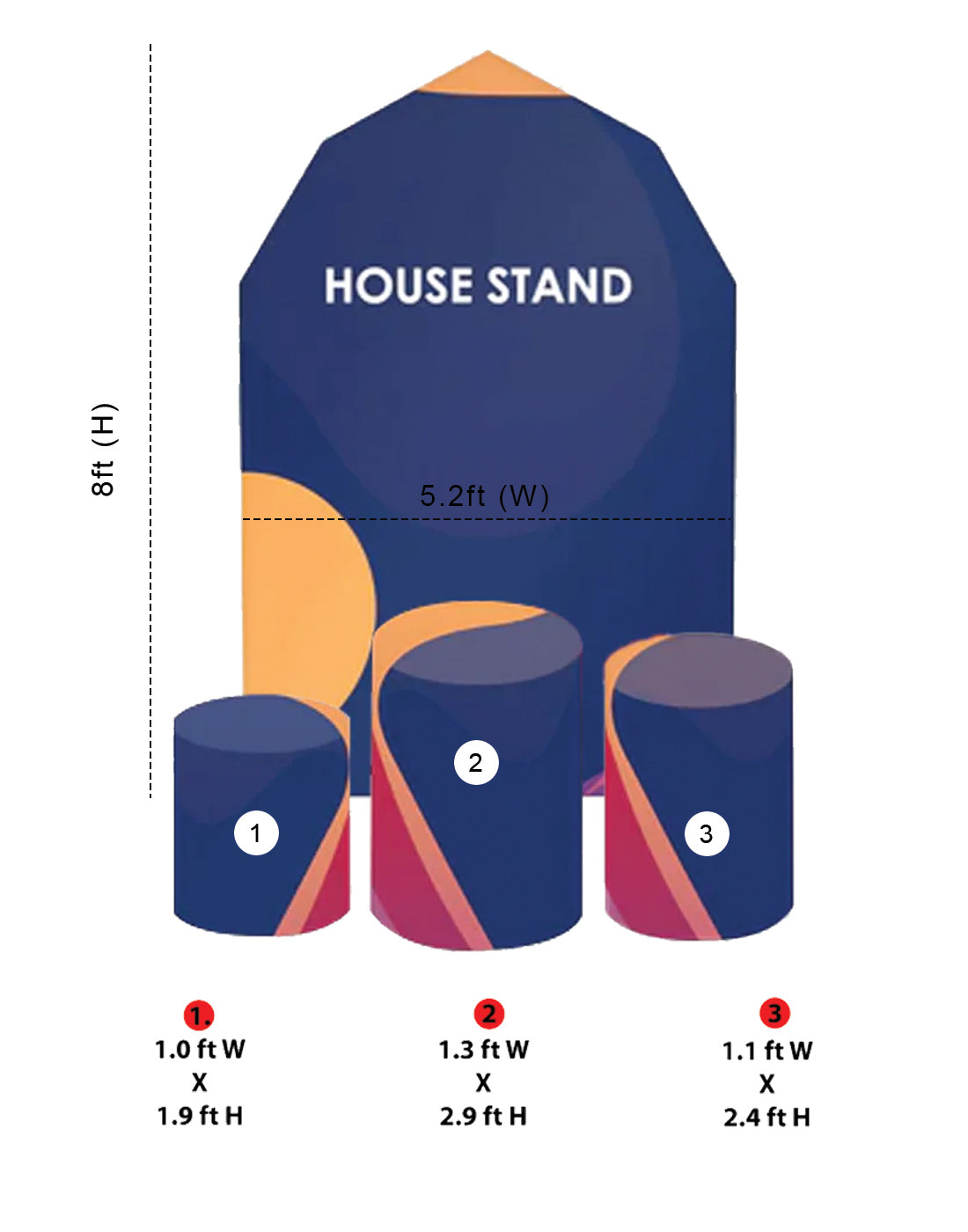 House Stand with Plinth - Backdropsource
