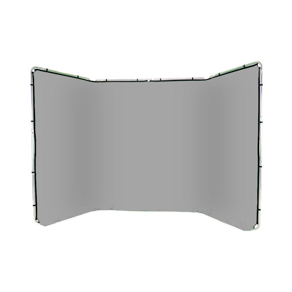 Panoramic Background Gray 4m wide - Backdropsource