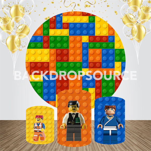 Fictional Character Themed Event Party Round Backdrop Kit - Backdropsource