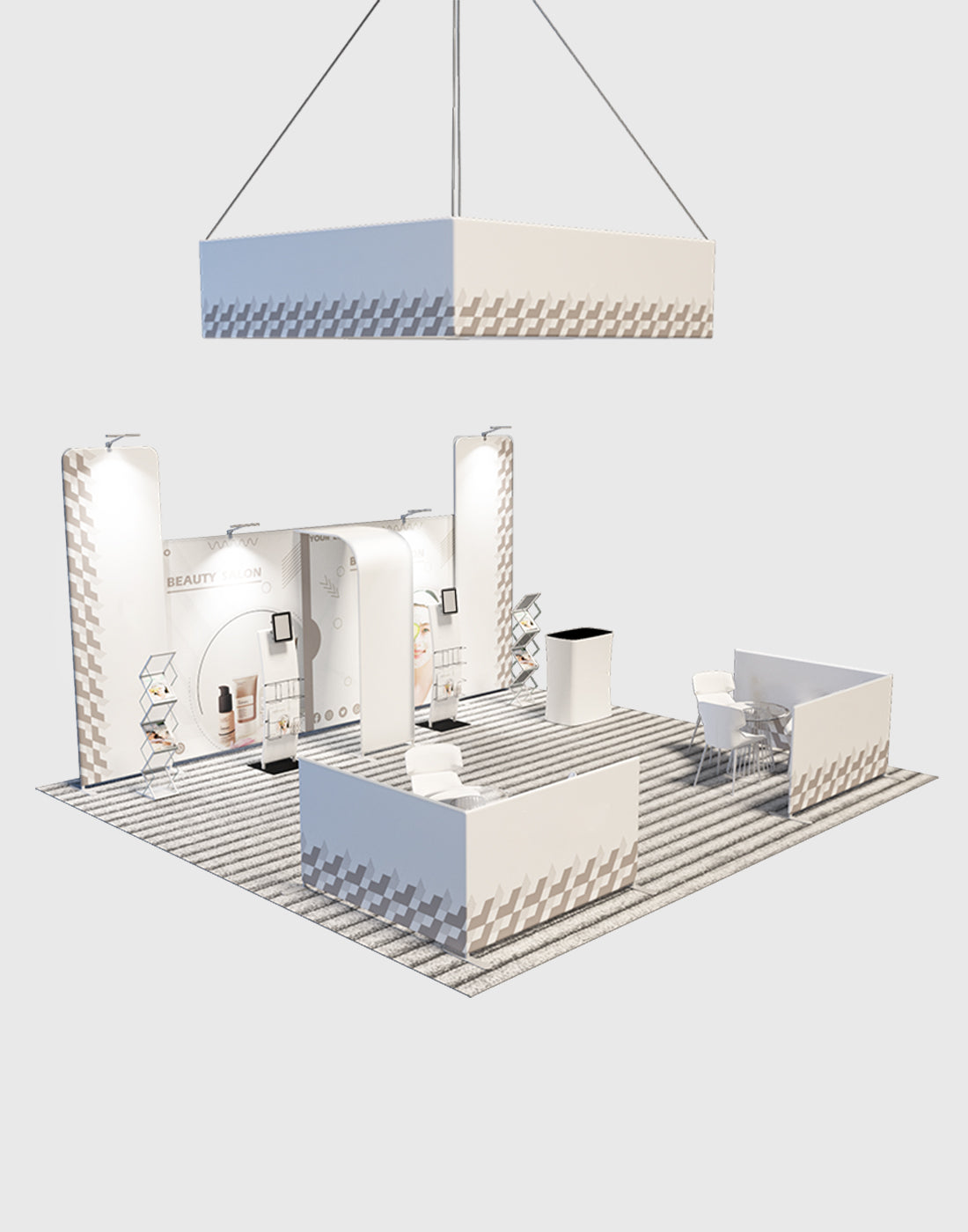 Modular Booth Kits 20ft x 20ft - Model 07 - Backdropsource
