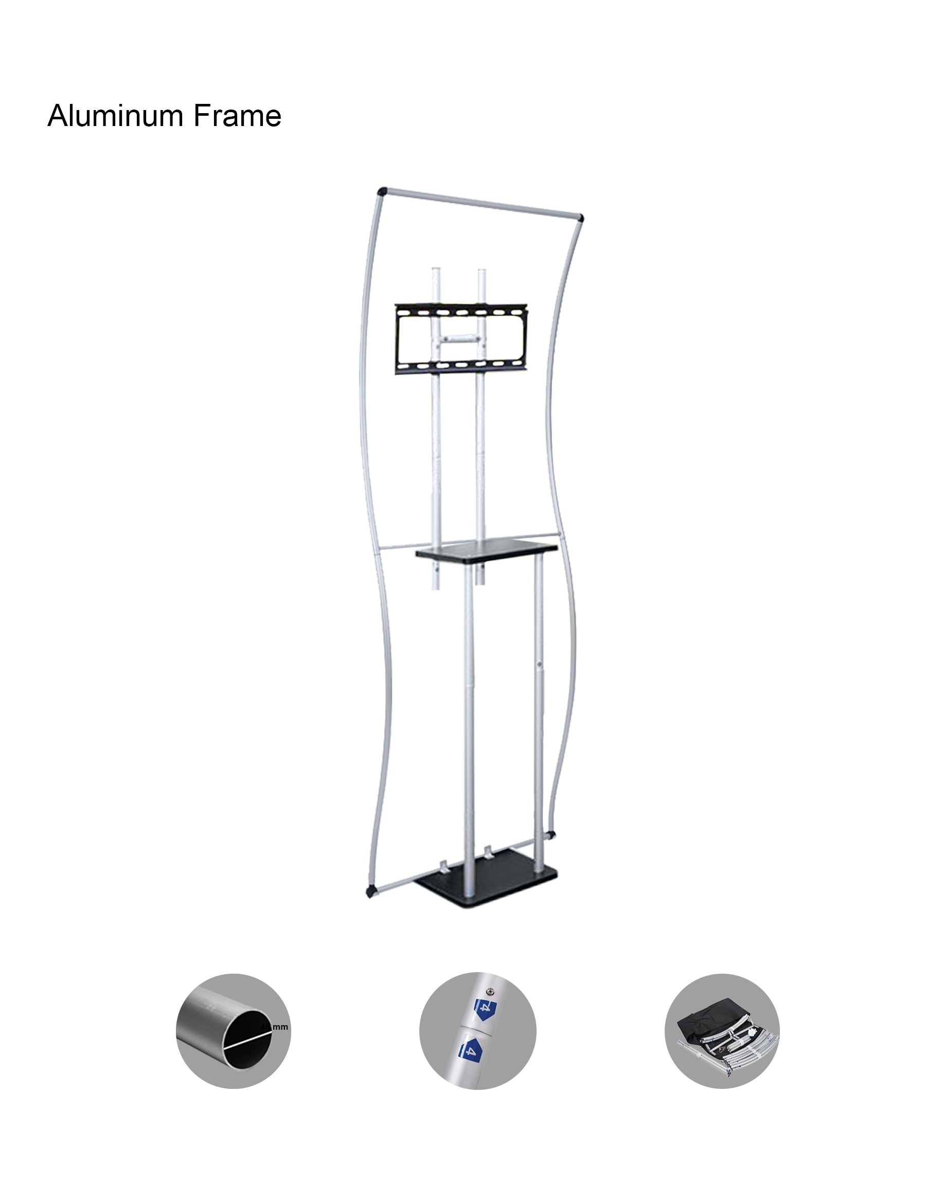 S Shape Portable Exhibition Display Stand for All Events ...