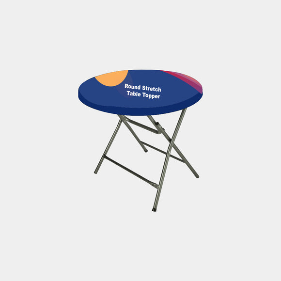 Round Stretch Table Topper - Backdropsource