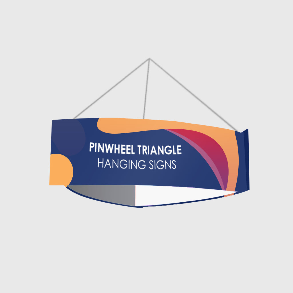 Sky Tube Pinwheel Triangle Hanging Banner - Backdropsource