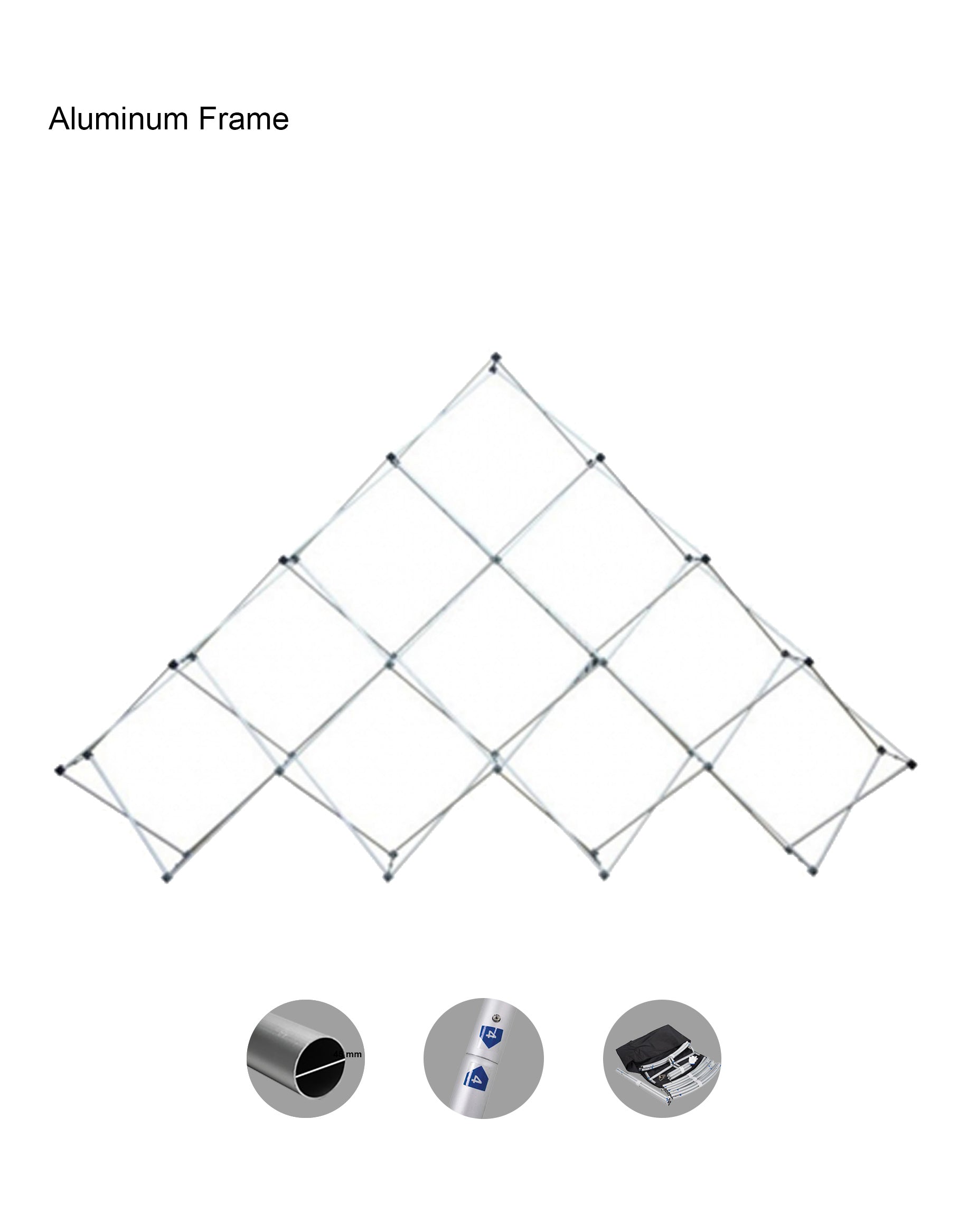 Triangular Gride Frame Large Triangular Pop up Geometrix Grid Display for Events ...