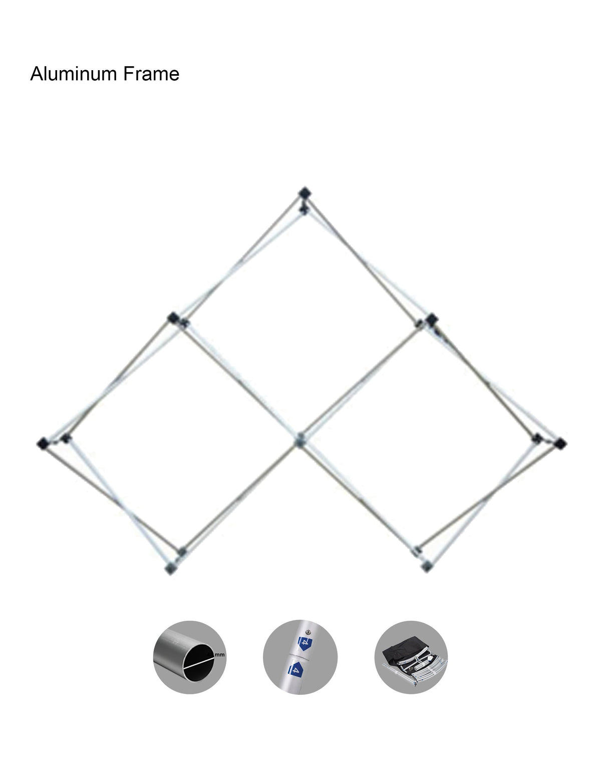 Rotographics Display Triangular Triangular Pop up Geometrix Grid Display for Events – Backdropsource India